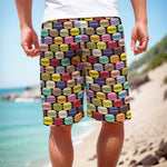 French Macarons Pattern Print Men's Cargo Shorts