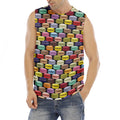 French Macarons Pattern Print Men's Fitness Tank Top