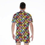 French Macarons Pattern Print Men's Rompers