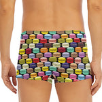 French Macarons Pattern Print Men's Short Boxer Briefs