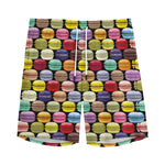 French Macarons Pattern Print Men's Sports Shorts
