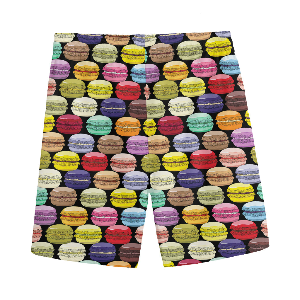 French Macarons Pattern Print Men's Sports Shorts