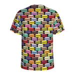 French Macarons Pattern Print Men's Sports T-Shirt