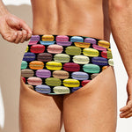 French Macarons Pattern Print Men's Swim Briefs