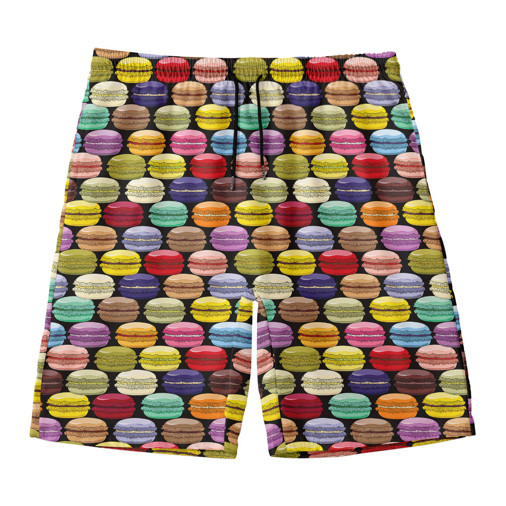 French Macarons Pattern Print Men's Swim Trunks
