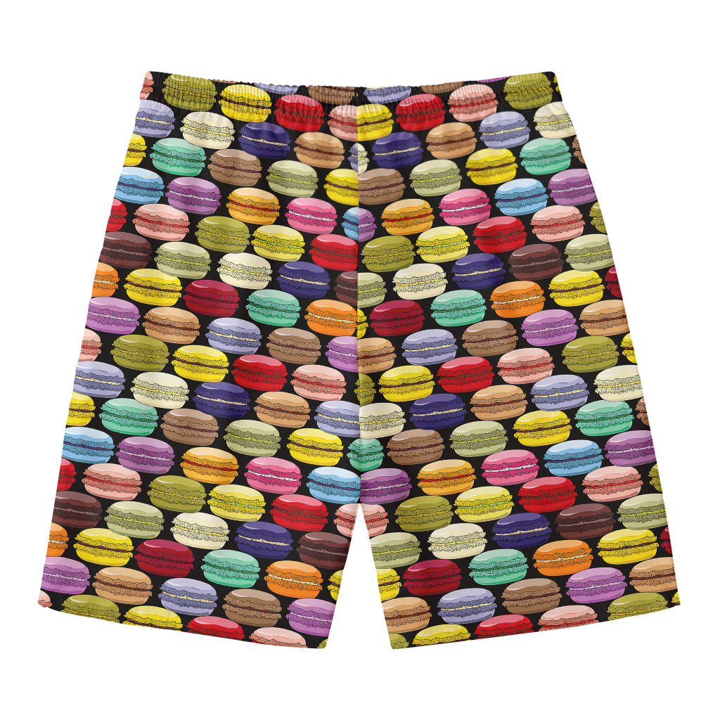 French Macarons Pattern Print Men's Swim Trunks