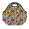 French Macarons Pattern Print Neoprene Lunch Bag