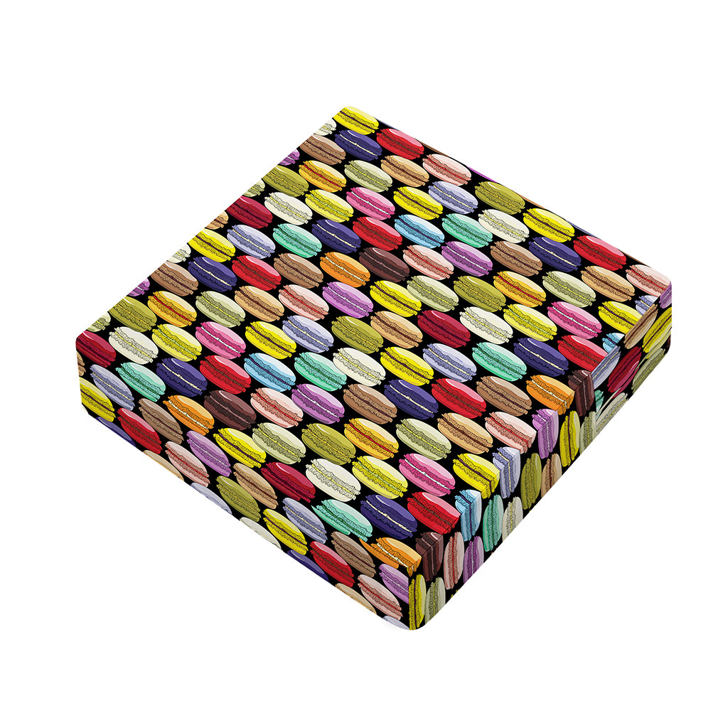 French Macarons Pattern Print Outdoor Seat Cushion Cover