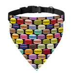 French Macarons Pattern Print Over The Collar Dog Bandana