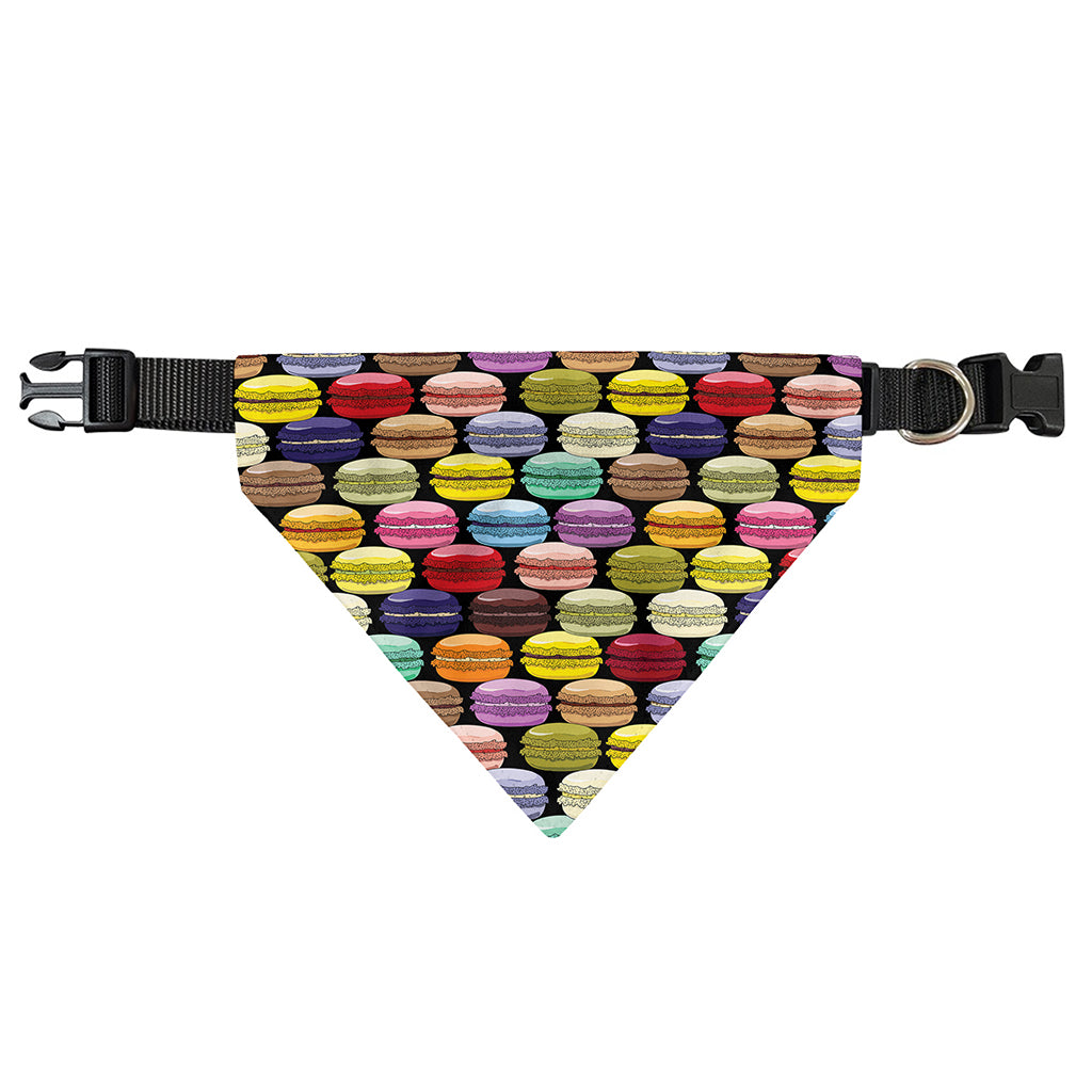 French Macarons Pattern Print Over The Collar Dog Bandana