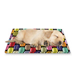 French Macarons Pattern Print Pet Cooling Mat Cover