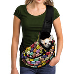 French Macarons Pattern Print Pet Sling Carrier