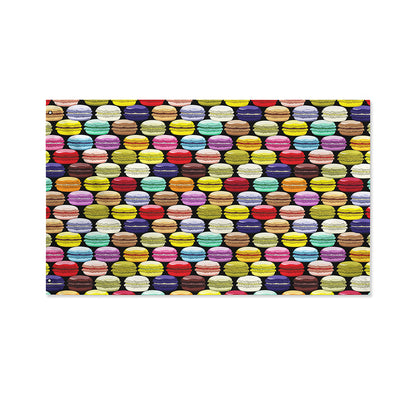 French Macarons Pattern Print Polyester Flag