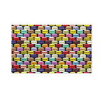 French Macarons Pattern Print Polyester Flag