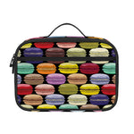 French Macarons Pattern Print Portable Lunch Bag
