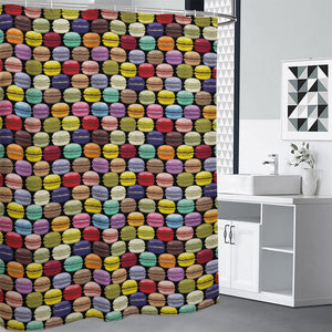 French Macarons Pattern Print Premium Shower Curtain