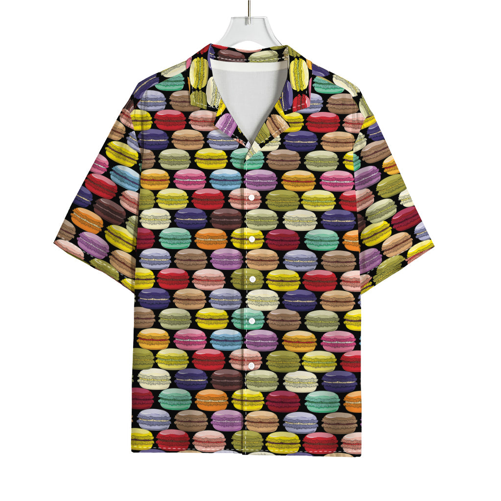 French Macarons Pattern Print Rayon Hawaiian Shirt