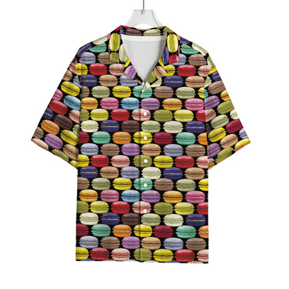 French Macarons Pattern Print Rayon Hawaiian Shirt
