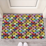 French Macarons Pattern Print Rubber Doormat