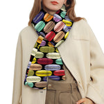 French Macarons Pattern Print Scarf