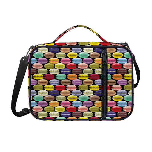 French Macarons Pattern Print Shoulder Strap Bible Bag