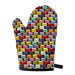 French Macarons Pattern Print Single Oven Mitt