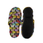 French Macarons Pattern Print Slippers