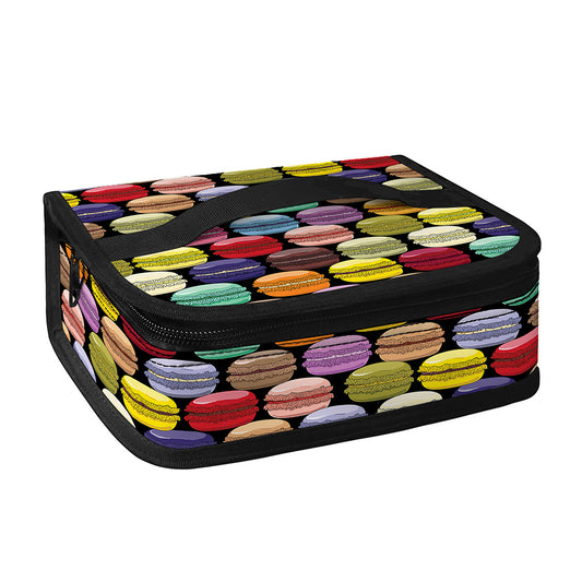 French Macarons Pattern Print Small Lunch Bag