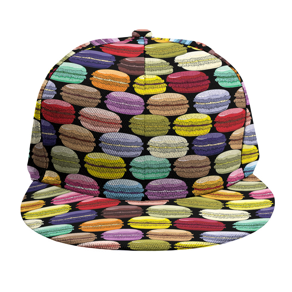French Macarons Pattern Print Snapback Cap
