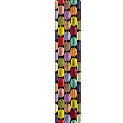 French Macarons Pattern Print Table Runner