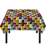 French Macarons Pattern Print Tablecloth