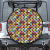 French Macarons Pattern Print Tire Cover