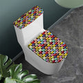 French Macarons Pattern Print Toilet Lid And Tank Cover Set