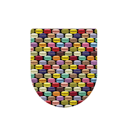 French Macarons Pattern Print Toilet Lid Cover