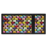 French Macarons Pattern Print Trifold Wallet