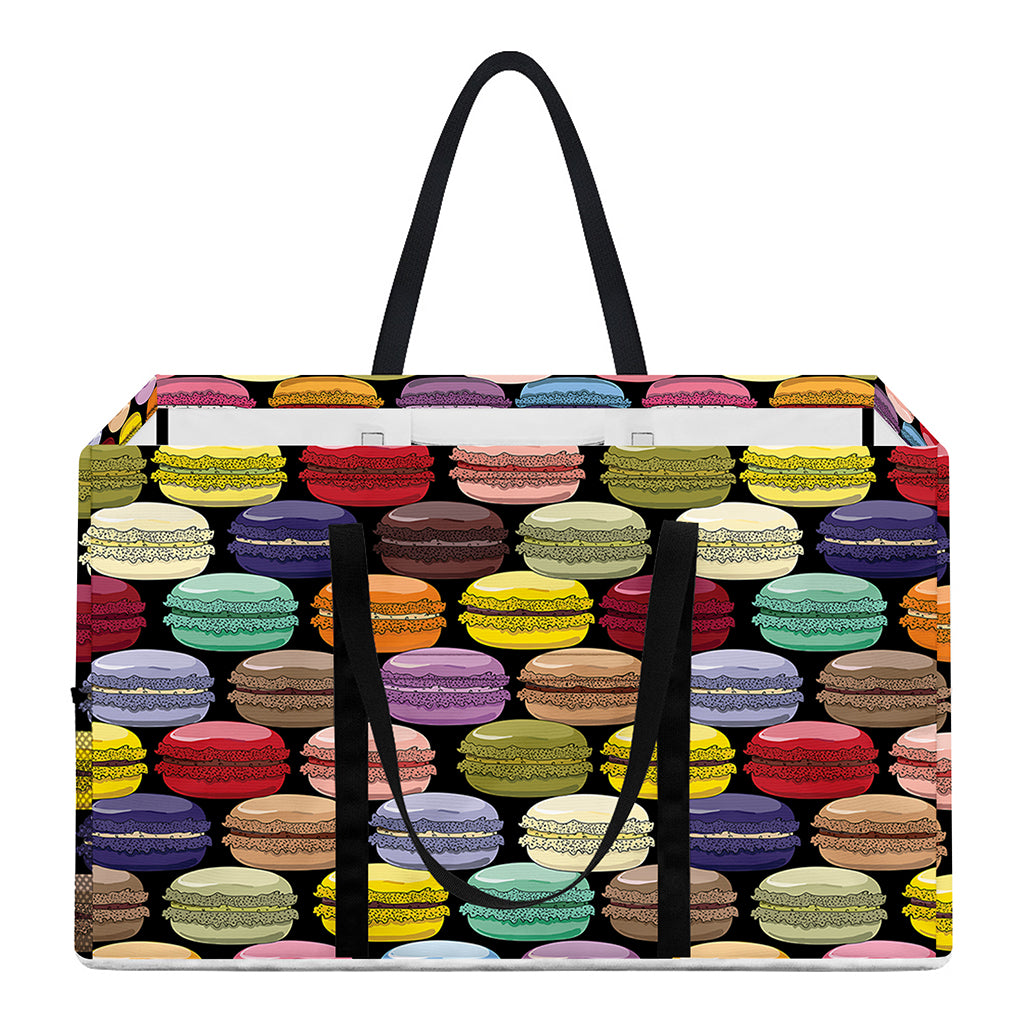 French Macarons Pattern Print Utility Tote Bag