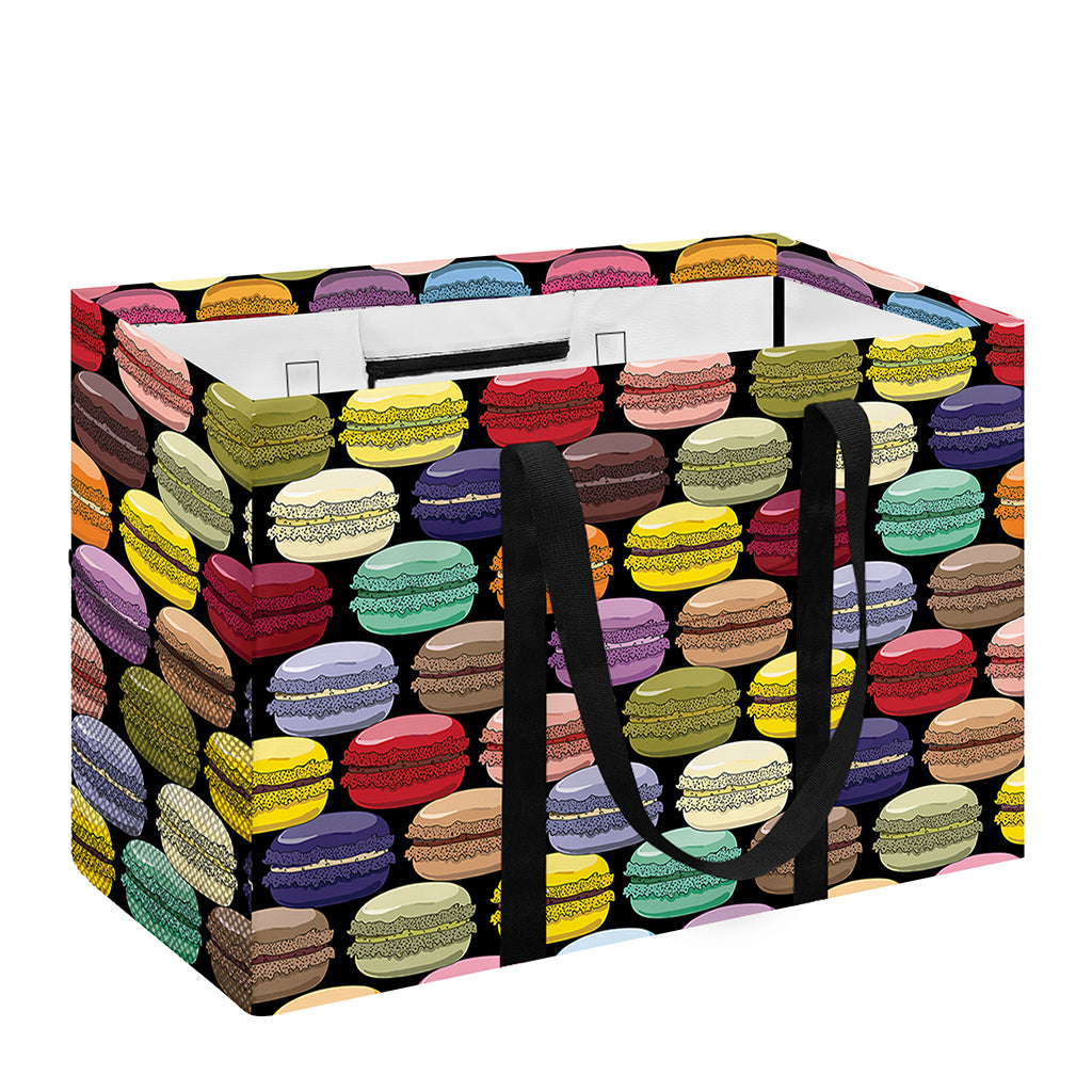 French Macarons Pattern Print Utility Tote Bag