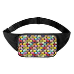 French Macarons Pattern Print Waist Bag
