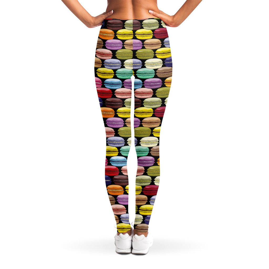 French Macarons Pattern Print Women's Leggings