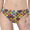 French Macarons Pattern Print Women's Thong