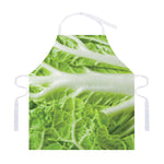 Fresh Cabbage Leaf Print Adjustable Apron
