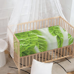 Fresh Cabbage Leaf Print Baby Crib Sheet