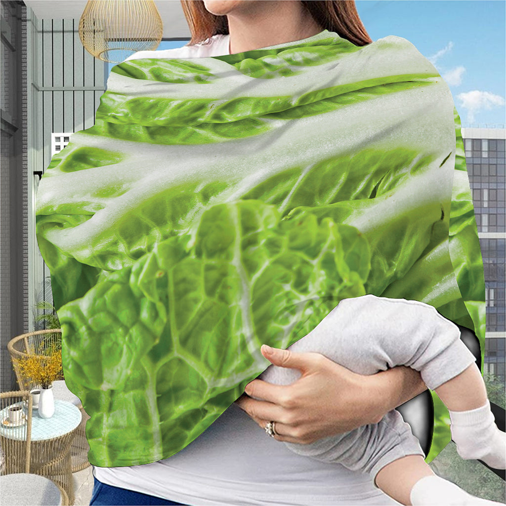 Fresh Cabbage Leaf Print Baby Seat Cover