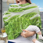 Fresh Cabbage Leaf Print Baby Seat Cover