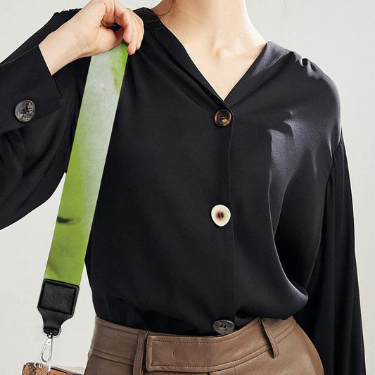 Fresh Cabbage Leaf Print Bag Strap