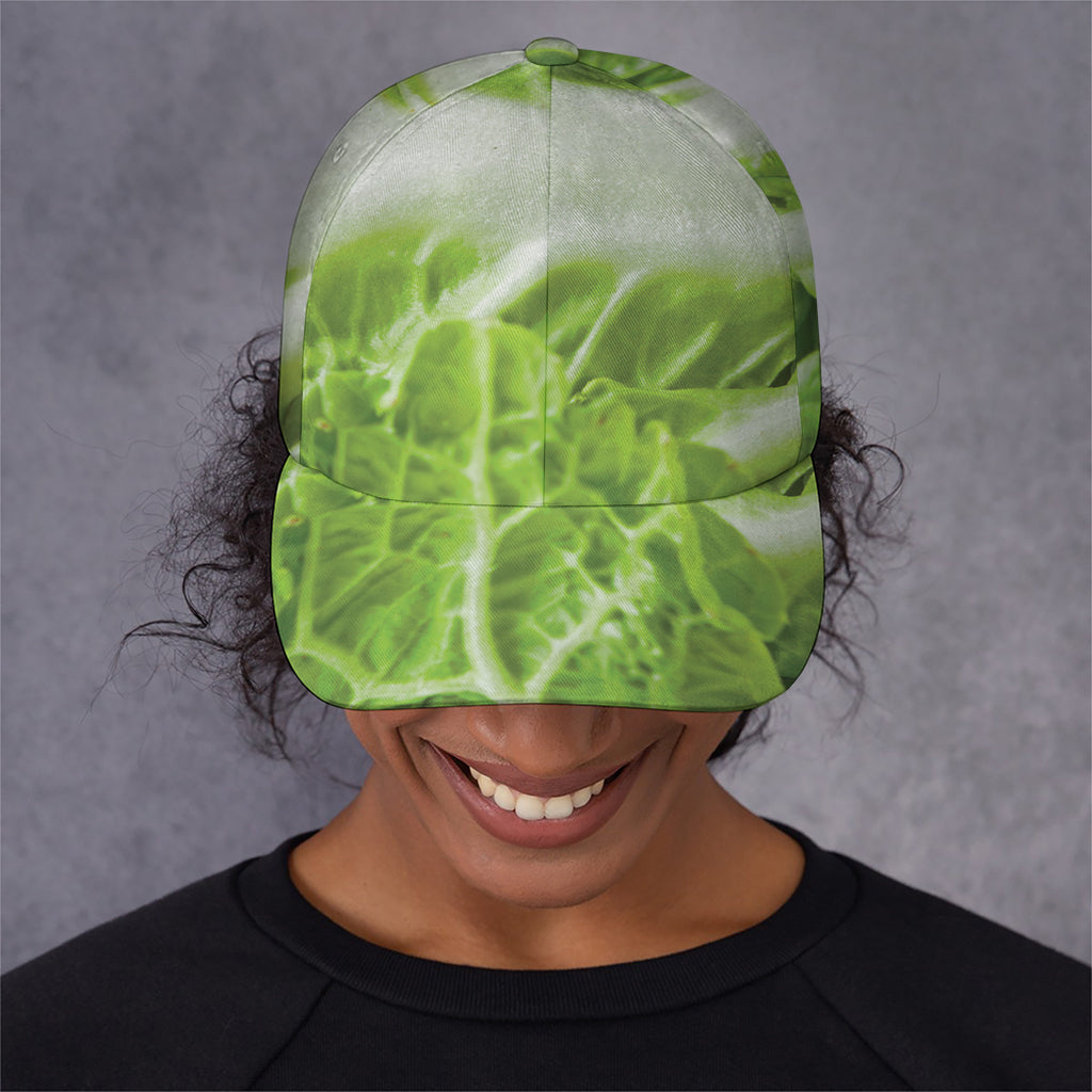 Fresh Cabbage Leaf Print Baseball Cap