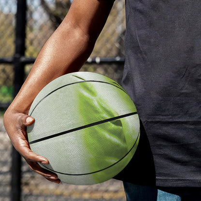 Fresh Cabbage Leaf Print Basketball