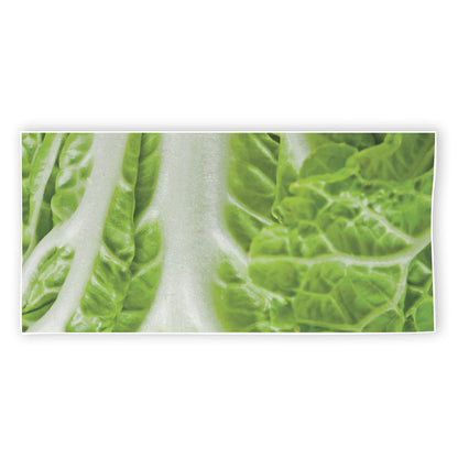 Fresh Cabbage Leaf Print Beach Towel