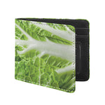 Fresh Cabbage Leaf Print Bifold Wallet