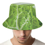 Fresh Cabbage Leaf Print Bucket Hat